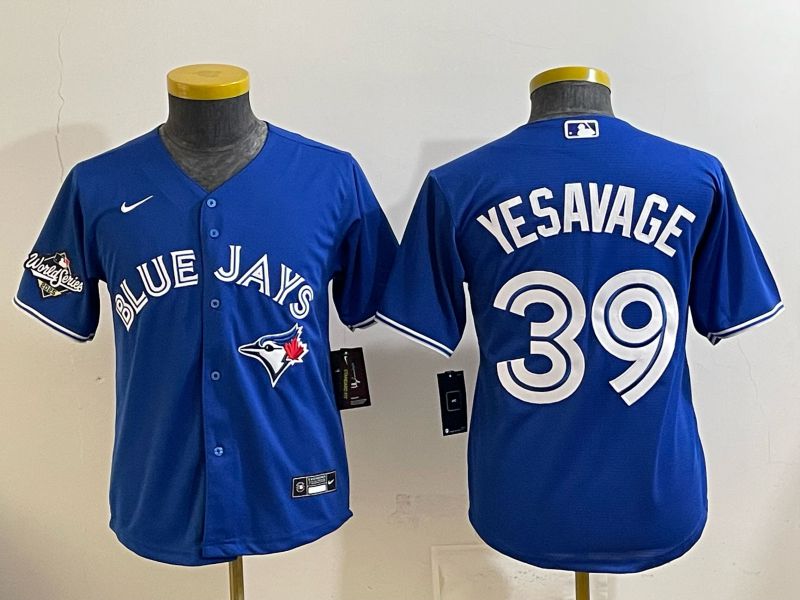 Youth 2025 Toronto Blue Jays #39 Yesavage blue Game Nike MLB Jersey style 002